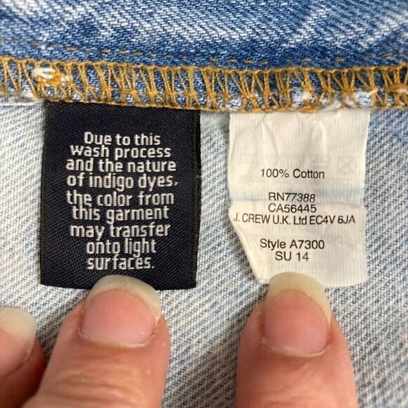 J. Crew Boyfriend Straight Leg Jeans Distressed Preppy Classic Comfort School 10 - Picture 11 of 12